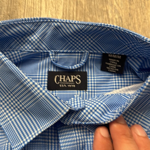 Blue Chaps Dress Shirt - Picture 3 of 3